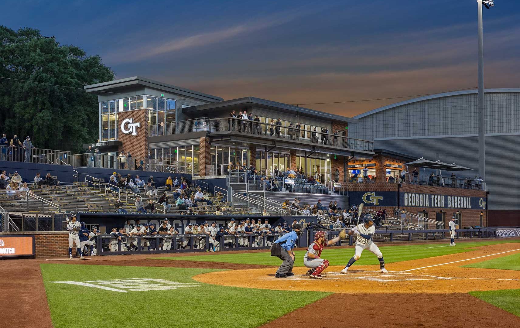 Tech Russ Chandler Baseball Stadium Collins Cooper Carusi